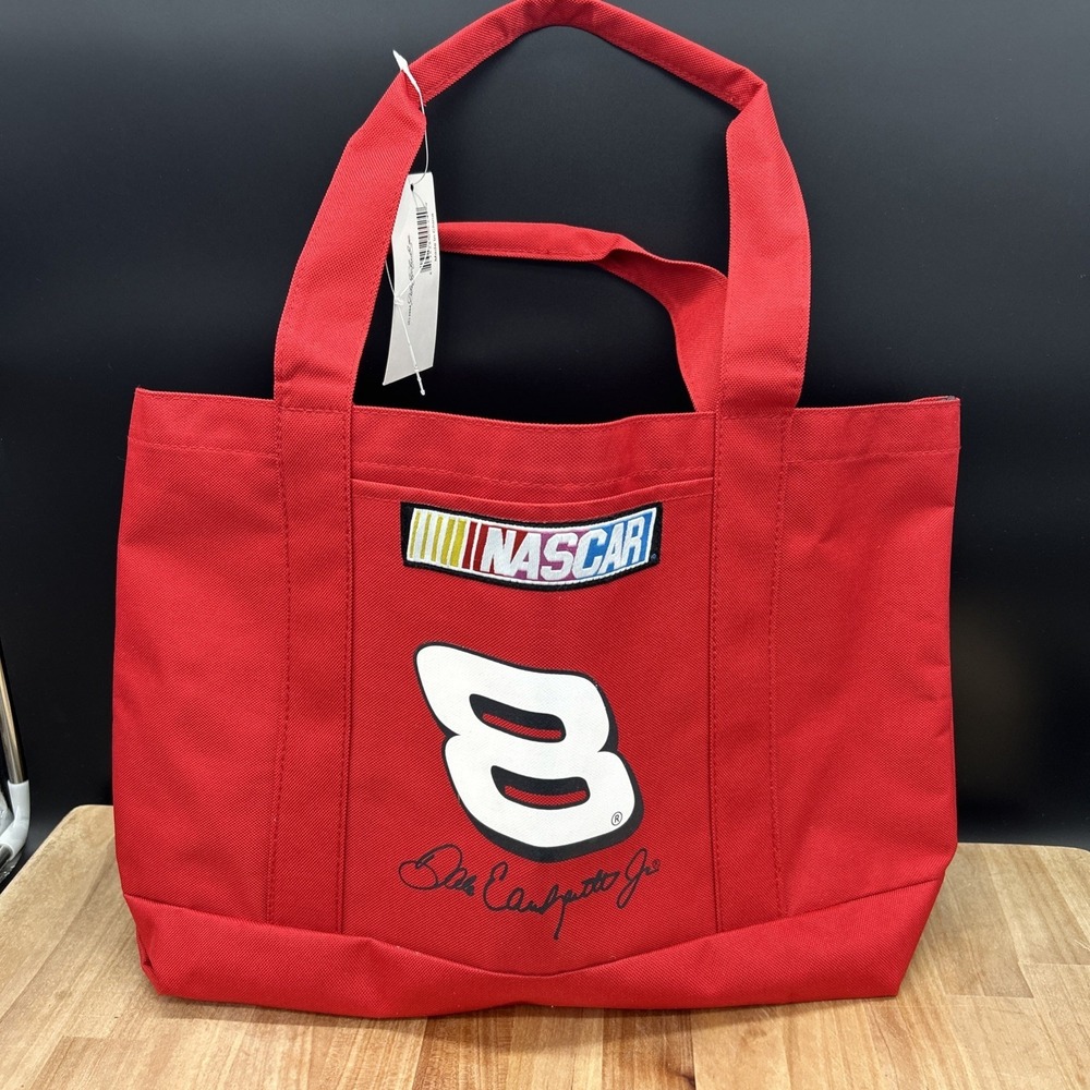 Dale Earnhardt Jr. #8 NASCAR Red Tote Bag Two Handles‎ New w/ tags Nwt